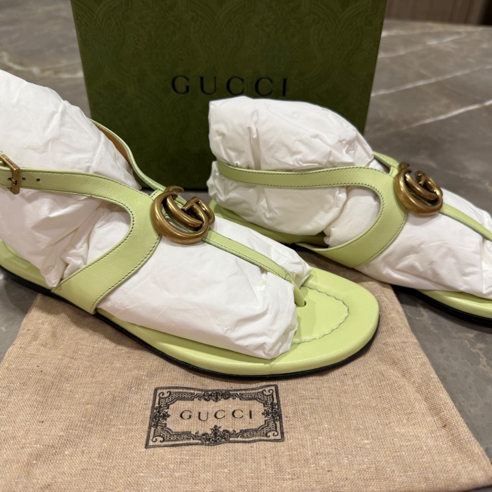 Gucci Charlotte Leather Thong, Size 36, NEW never worn - Picture 3 of 11